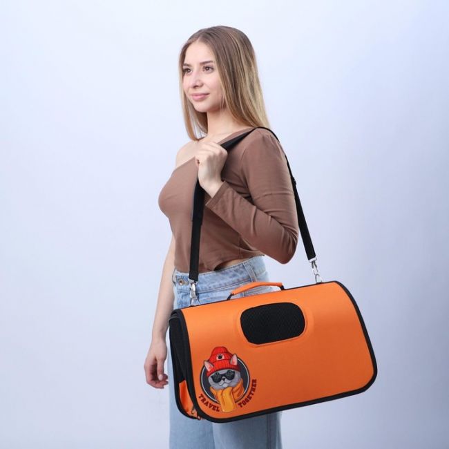 Сумка - переноска раскладная, каркасная Travel together 43x20x27 см Сумка - переноска раскладная, каркасная Travel together 43x20x27 см