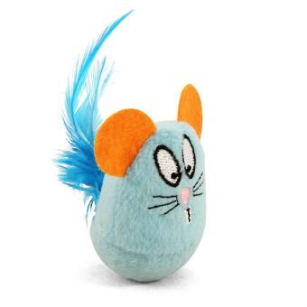 Игрушка для кошек "Мышка-неваляшка", 70мм Игрушка для кошек "Мышка-неваляшка", 70мм