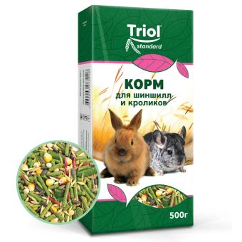 Корм для шиншилл и кроликов, 500г, Тriol Standard Корм для шиншилл и кроликов, 500г, Тriol Standard
