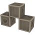 BAMA PET домик для кошек QUBLO 35x35x35h см, бежевый