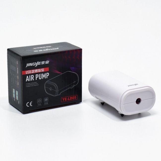 Компрессор воздушный JINGYE YE-LD05, портативный, работает от USB, 1,5 л/мин, 1,5 Вт Компрессор воздушный JINGYE YE-LD05, портативный, работает от USB, 1,5 л/мин, 1,5 Вт