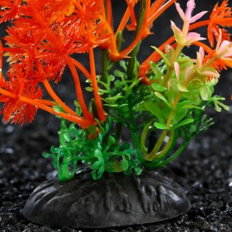 Растение искусственное аквариумное, 6 х 24 см, оранжевое, 1 шт. Растение искусственное аквариумное, 6 х 24 см, оранжевое, 1 шт.