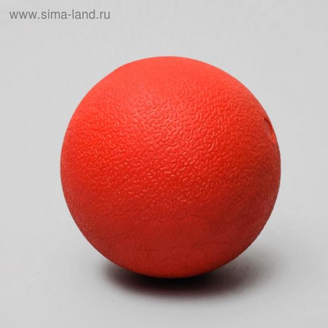 Игрушка "Цельнолитой шар" большой, 8 см, каучук, красный Игрушка "Цельнолитой шар" большой, 8 см, каучук, красный