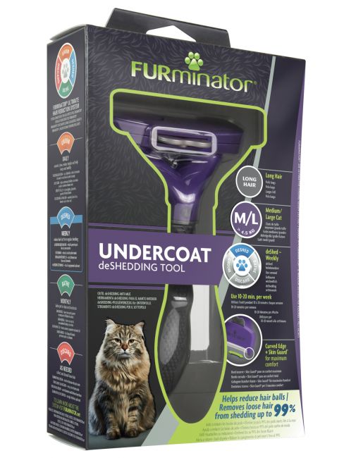 Фурминатор FURminator M/L для больших кошек c длинной шерстью Фурминатор FURminator M/L для больших кошек c длинной шерстью
