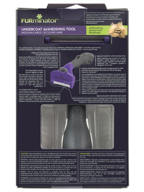 Фурминатор FURminator M/L для больших кошек c длинной шерстью Фурминатор FURminator M/L для больших кошек c длинной шерстью