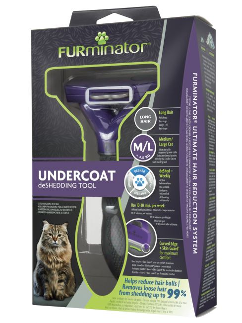 Фурминатор FURminator M/L для больших кошек c длинной шерстью Фурминатор FURminator M/L для больших кошек c длинной шерстью