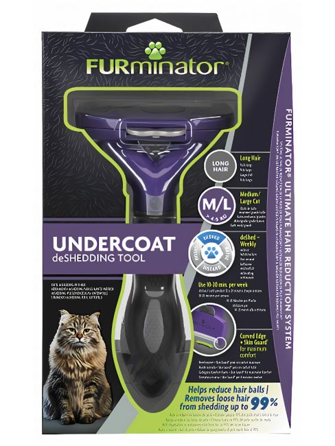 Фурминатор FURminator M/L для больших кошек c длинной шерстью Фурминатор FURminator M/L для больших кошек c длинной шерстью