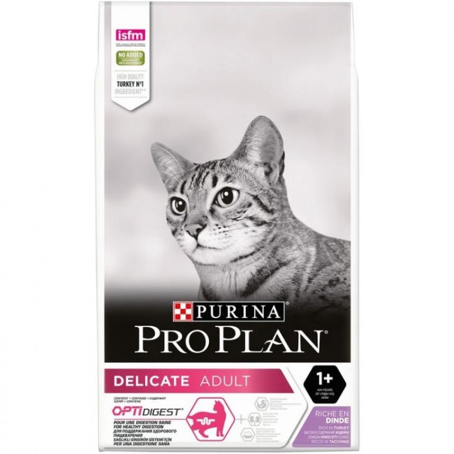 Сухой корм PRO PLAN для кошек с проблемами пищеварения, индейка, 10 кг Сухой корм PRO PLAN для кошек с проблемами пищеварения, индейка, 10 кг