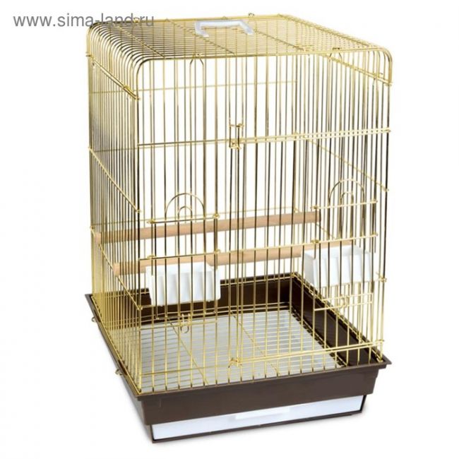 Клетка Triol N 1302 для птиц, золото, 52*41*59 см Клетка Triol N 1302 для птиц, золото, 52*41*59 см