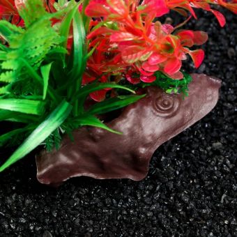 Растение искусственное аквариумное на платформе в виде коряги, 30 см, розово-зелёное Растение искусственное аквариумное на платформе в виде коряги, 30 см, розово-зелёное