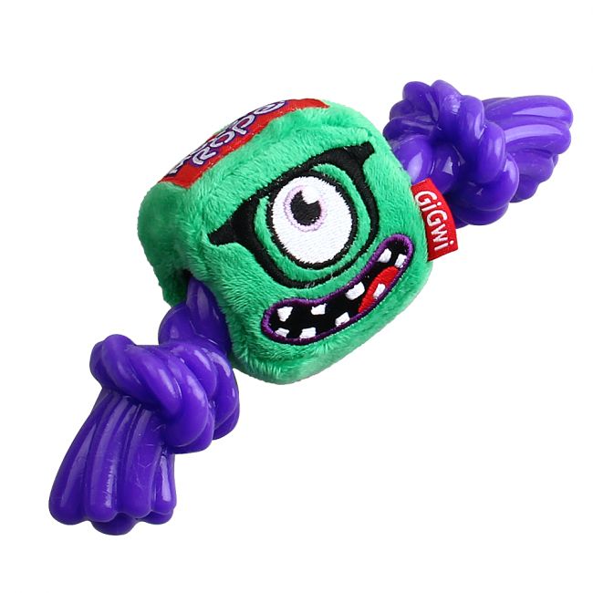 75434 Игрушка для собак Монстр с пищалкой и резиновой веревкой 23см, серия MONSTER ROPE 75434 Игрушка для собак Монстр с пищалкой и резиновой веревкой 23см, серия MONSTER ROPE
