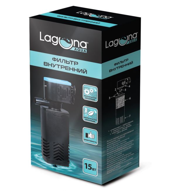 Фильтр LS1000F внутренний, 15Вт, 650л/ч, до 150л, 105*65*210мм Фильтр LS1000F внутренний, 15Вт, 650л/ч, до 150л, 105*65*210мм
