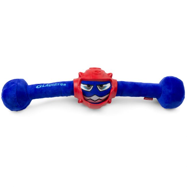 75442 Игрушка для собак Гладиатор в резиновом шлеме - палка с пищалкой 41см, серия GLADIATOR