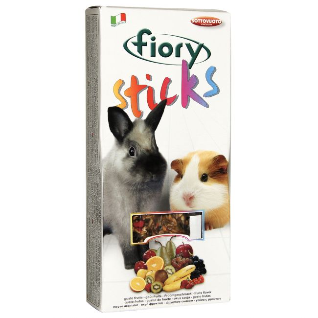 FIORY палочки для кроликов и морских свинок Sticks с фруктами 2х50 г FIORY палочки для кроликов и морских свинок Sticks с фруктами 2х50 г