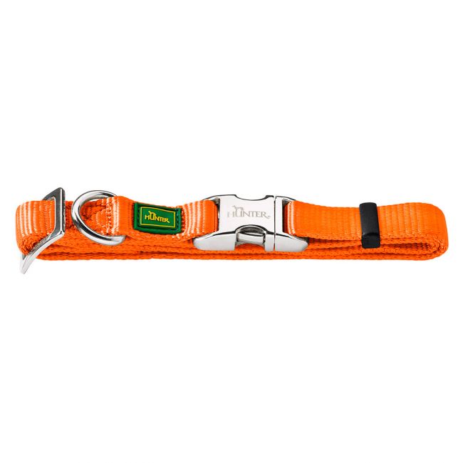 Hunter ошейник для собак ALU-Strong L (45-65 см) нейлон с металлической застежкой оранжевый Hunter ошейник для собак ALU-Strong L (45-65 см) нейлон с металлической застежкой оранжевый