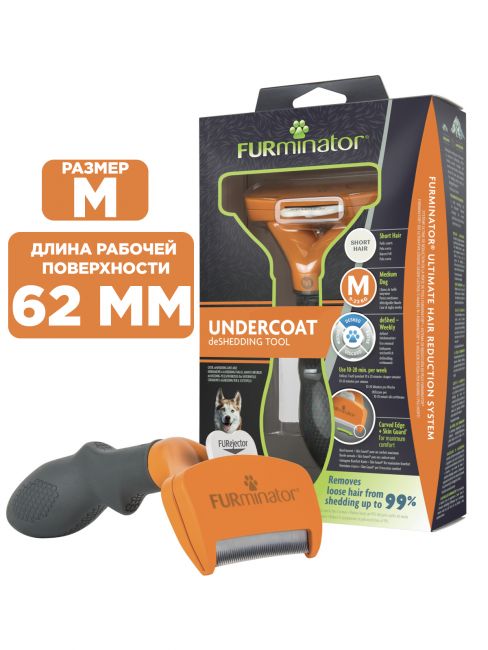 Фурминатор FURminator M для средних собак с короткой шерстью. Фурминатор FURminator M для средних собак с короткой шерстью.