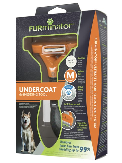 Фурминатор FURminator M для средних собак с короткой шерстью. Фурминатор FURminator M для средних собак с короткой шерстью.