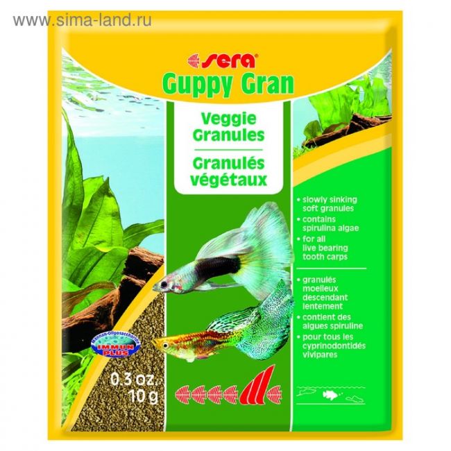 Корм Sera Guppy gran для гуппи, 10 г Корм Sera Guppy gran для гуппи, 10 г
