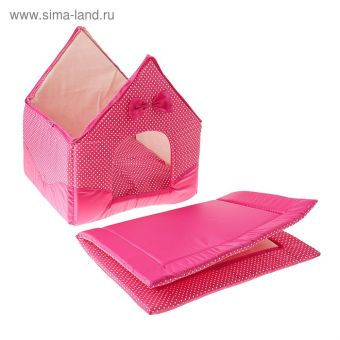 Домик "Нежность", 35 х 37 х 42 см, розовый Домик "Нежность", 35 х 37 х 42 см, розовый