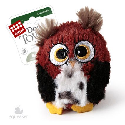 75228 Игрушка для собак Сова с большой пищалкой 12см, серия PLUSH FRIENDZ 75228 Игрушка для собак Сова с большой пищалкой 12см, серия PLUSH FRIENDZ