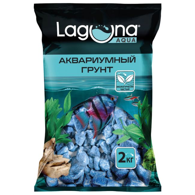 Галька речная синяя, 2кг, 20-30мм Галька речная синяя, 2кг, 20-30мм
