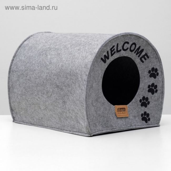 Домик для животных из войлока "Будка WELCOME", 33 х 33 х 45 см Домик для животных из войлока "Будка WELCOME", 33 х 33 х 45 см