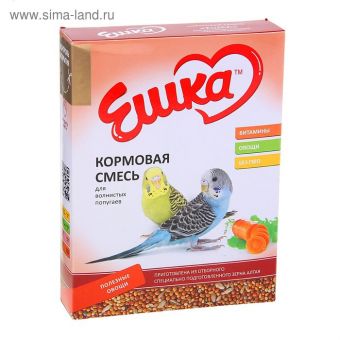 Корм «Ешка» для волнистых попугаев, с полезными овощами, 500 г Корм «Ешка» для волнистых попугаев, с полезными овощами, 500 г
