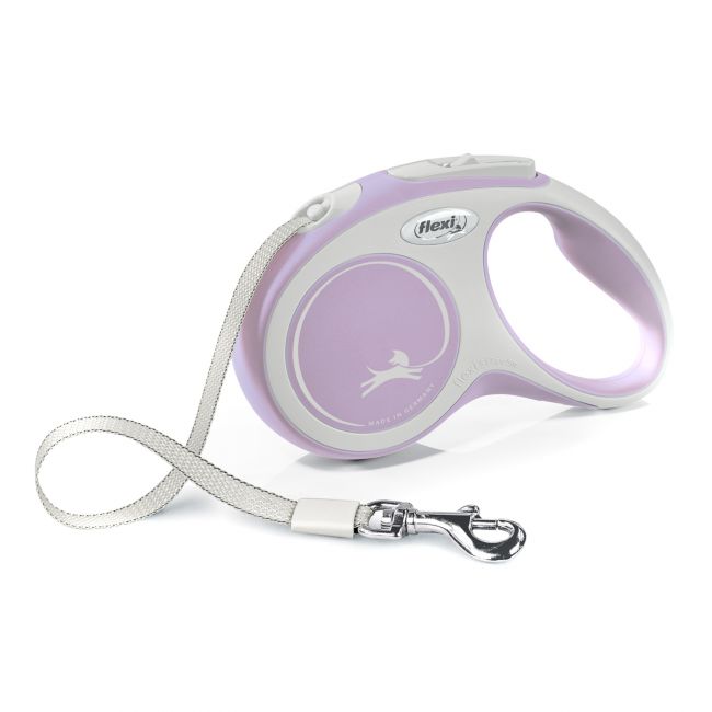 flexi рулетка NEW LINE Comfort S (до 15 кг) лента 5 м серый/розовый flexi рулетка NEW LINE Comfort S (до 15 кг) лента 5 м серый/розовый