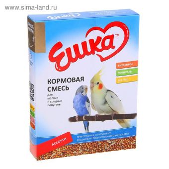 Корм «Ешка» для мелких и средних попугаев, ассорти, 500 г Корм «Ешка» для мелких и средних попугаев, ассорти, 500 г