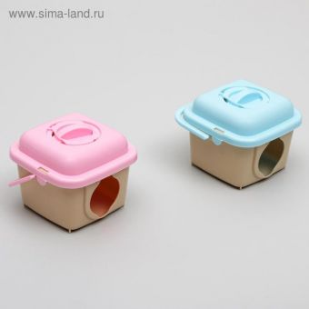 Переноска для мелких животных, 10,3 х 10,2 х 10,3 см, микс цветов Переноска для мелких животных, 10,3 х 10,2 х 10,3 см, микс цветов