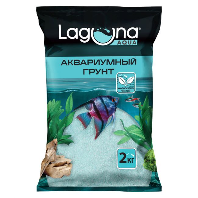 Грунт Бирюза, 2кг, 0,8-2мм, Laguna Грунт Бирюза, 2кг, 0,8-2мм, Laguna