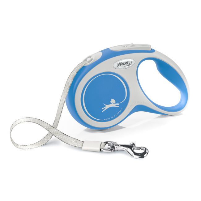 flexi рулетка NEW LINE Comfort S (до 15 кг) лента 5 м серый/синий flexi рулетка NEW LINE Comfort S (до 15 кг) лента 5 м серый/синий