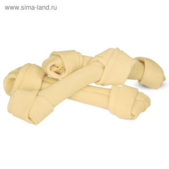 Лакомство Triol кость узловая белая, для собак, 15 см, 50-55 г, 10 шт.