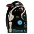 flexi рулетка NEW LINE Comfort L (до 60 кг) лента 5 м серый/черный