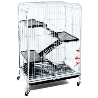 Клетка C2-2W для мелких животных, белая, 640*435*925мм Клетка C2-2W для мелких животных, белая, 640*435*925мм