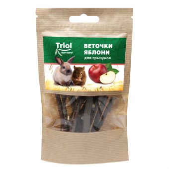 Лакомство веточки яблони для грызунов, 40г, Тriol Standard Лакомство веточки яблони для грызунов, 40г, Тriol Standard