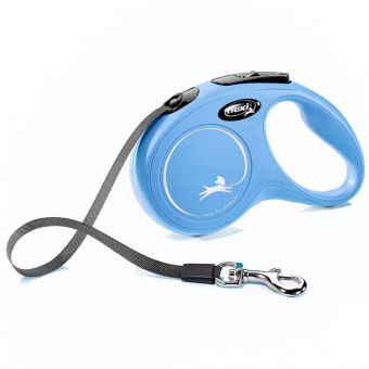 flexi рулетка New Classic S (до 15 кг) 5 м лента синяя flexi рулетка New Classic S (до 15 кг) 5 м лента синяя