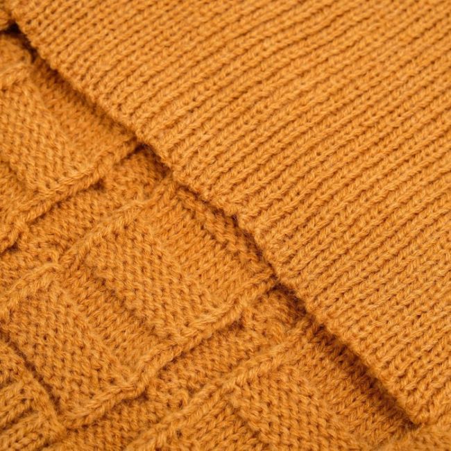Свитер с ажурной вязкой, 2XL (ДС 41, ОШ 41, ОГ 36-60 см), бежевый Свитер с ажурной вязкой, 2XL (ДС 41, ОШ 41, ОГ 36-60 см), бежевый