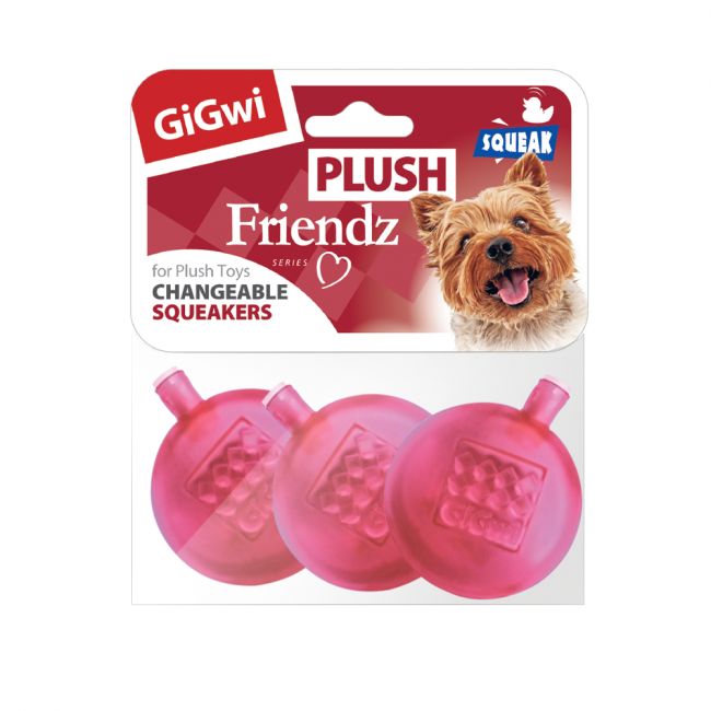 75520 Игрушка для собак Три сменные пищалки для игрушек 4см, серия PLUSH FRIENDZ 75520 Игрушка для собак Три сменные пищалки для игрушек 4см, серия PLUSH FRIENDZ
