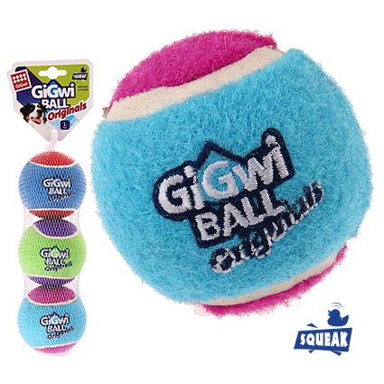 75337 Игрушка для собак Три мяча с пищалкой 8см, серия GiGwi BALL Originals 75337 Игрушка для собак Три мяча с пищалкой 8см, серия GiGwi BALL Originals