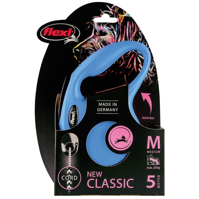 flexi рулетка New Classic M (до 20 кг) 5 м трос синяя flexi рулетка New Classic M (до 20 кг) 5 м трос синяя