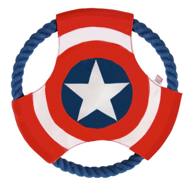 Игрушка для собак Marvel Капитан Америка "Летающий диск", 220мм Игрушка для собак Marvel Капитан Америка "Летающий диск", 220мм