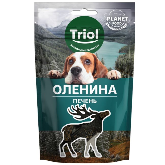 Лакомство для собак "Печень оленя", 50г, серия PLANET FOOD Лакомство для собак "Печень оленя", 50г, серия PLANET FOOD