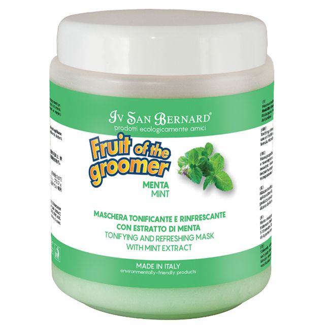 ISB Fruit of the Groomer Mint Восстанавливающая маска для любого типа шерсти с витамином В6 1 л ISB Fruit of the Groomer Mint Восстанавливающая маска для любого типа шерсти с витамином В6 1 л
