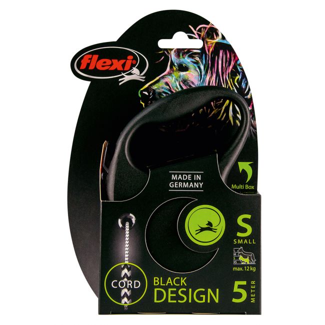 flexi рулетка Black Design S (до 12 кг) 5 м трос черный/серебро flexi рулетка Black Design S (до 12 кг) 5 м трос черный/серебро