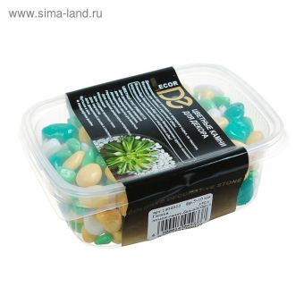 Грунт для аквариума (5-10 мм) лимонный-салатовый-белый-изумрудный, 350 г Грунт для аквариума (5-10 мм) лимонный-салатовый-белый-изумрудный, 350 г