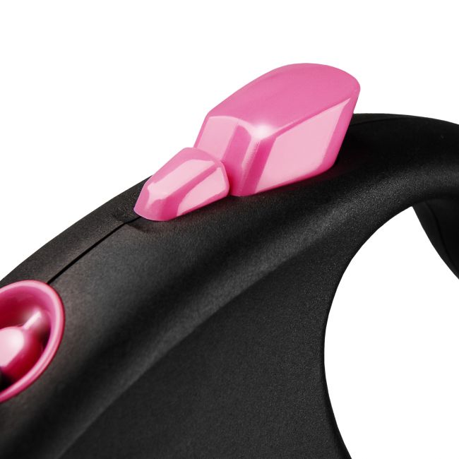 flexi рулетка Black Design S (до 15 кг) 5 м лента черный/розовый flexi рулетка Black Design S (до 15 кг) 5 м лента черный/розовый
