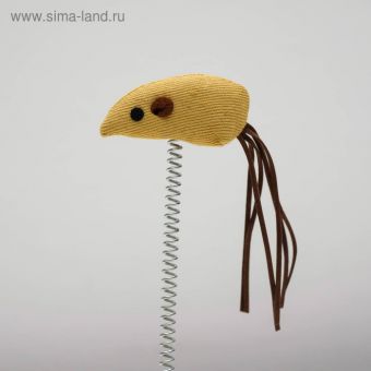Игрушка мышь на пружине, 22 х 13 см Игрушка мышь на пружине, 22 х 13 см