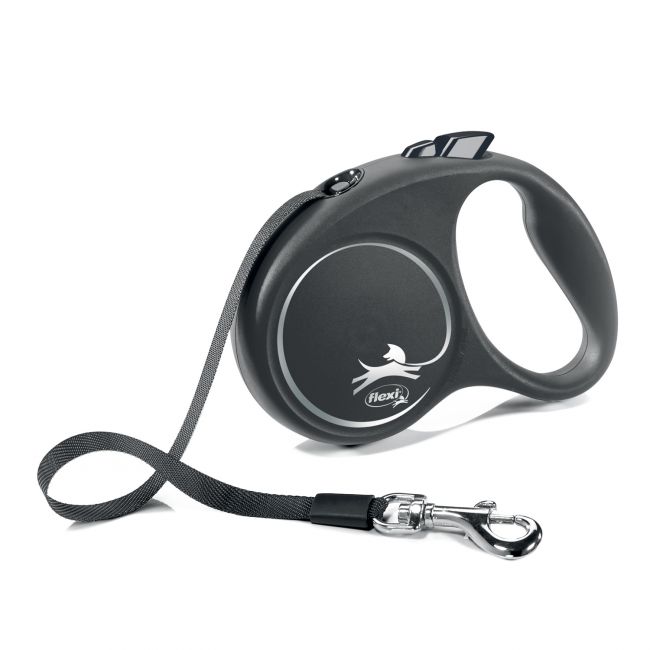 flexi рулетка Black Design S (до 15 кг) 5 м лента черный/серебро flexi рулетка Black Design S (до 15 кг) 5 м лента черный/серебро