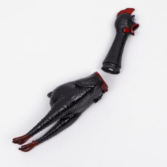 Игрушка пищащая "Задумчивая курица XL" для собак, 41 см, чёрная Игрушка пищащая "Задумчивая курица XL" для собак, 41 см, чёрная